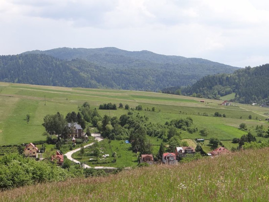 Widok na Kraczonik z wieży widokowej w Muszynie
