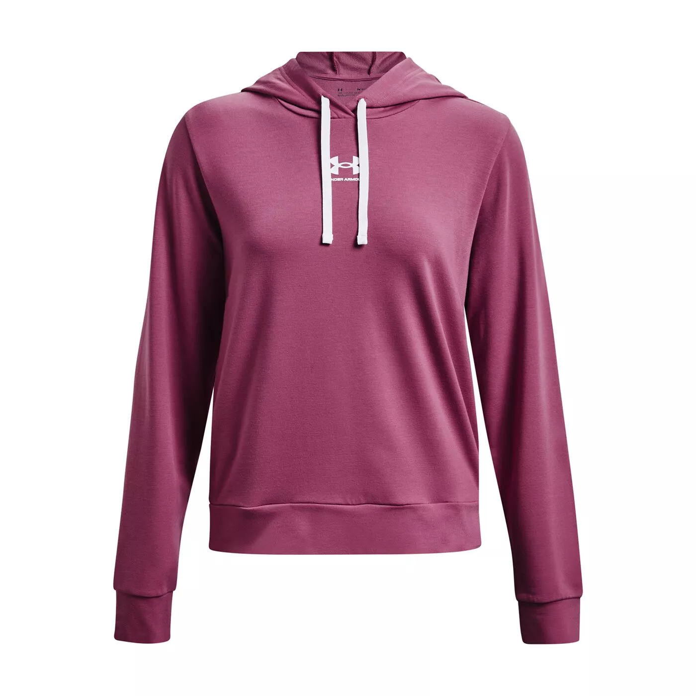 Damska Koszulka z d ugim r kawem UNDER ARMOUR RIVAL TERRY HOODIE 1369855 669