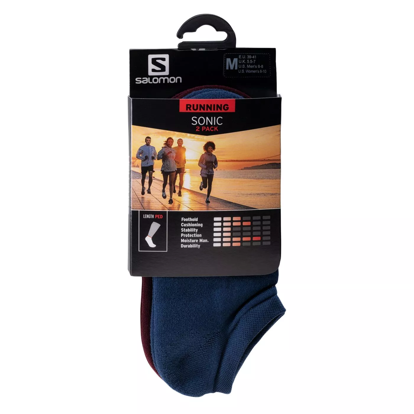 Skarpety stopki SALOMON SONIC 2-PACK 12450-K77WD