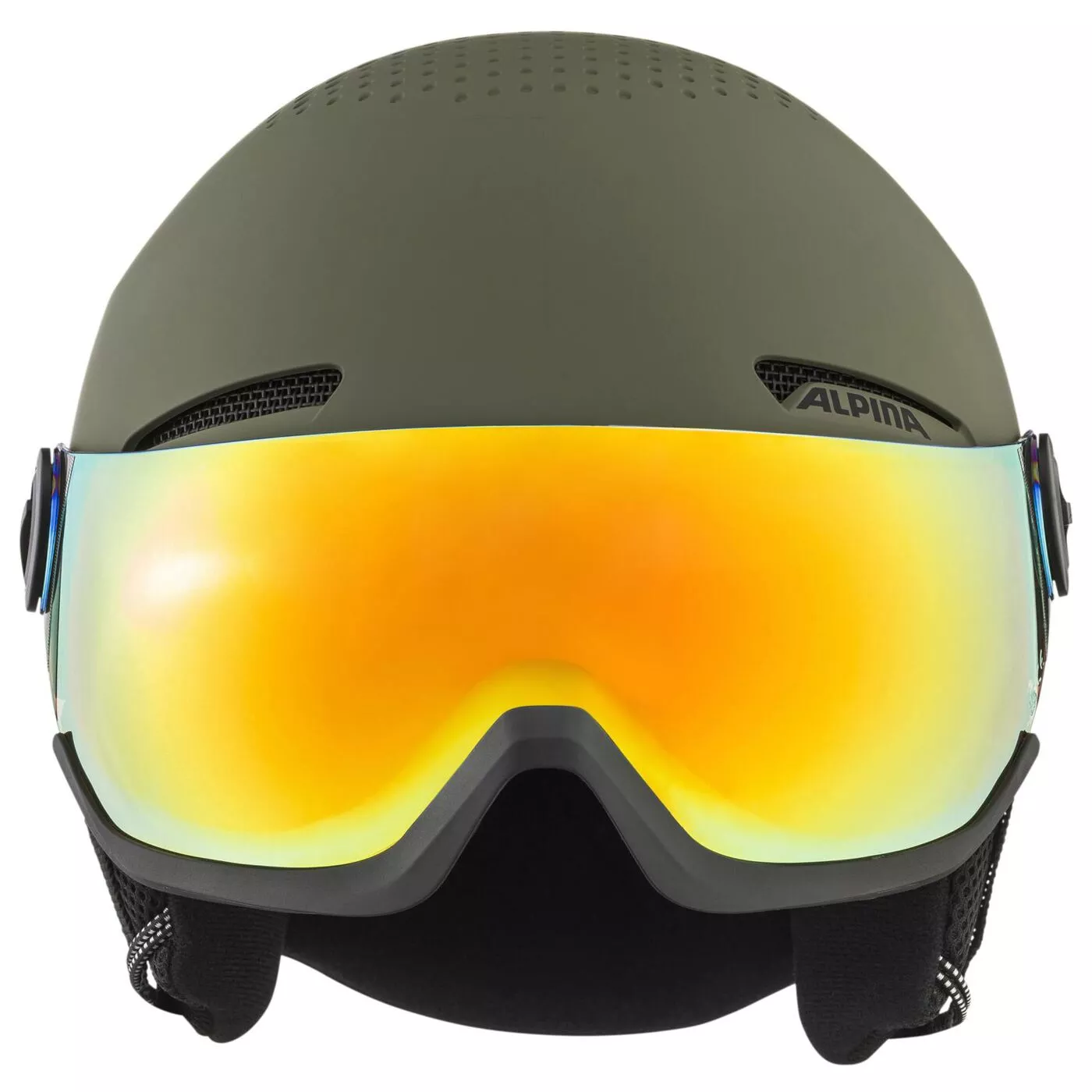 タイムセール 半額 25ALPINA ARBER VISOR Q-LITE ホワイトマット Lenz:オレンジ 帽子