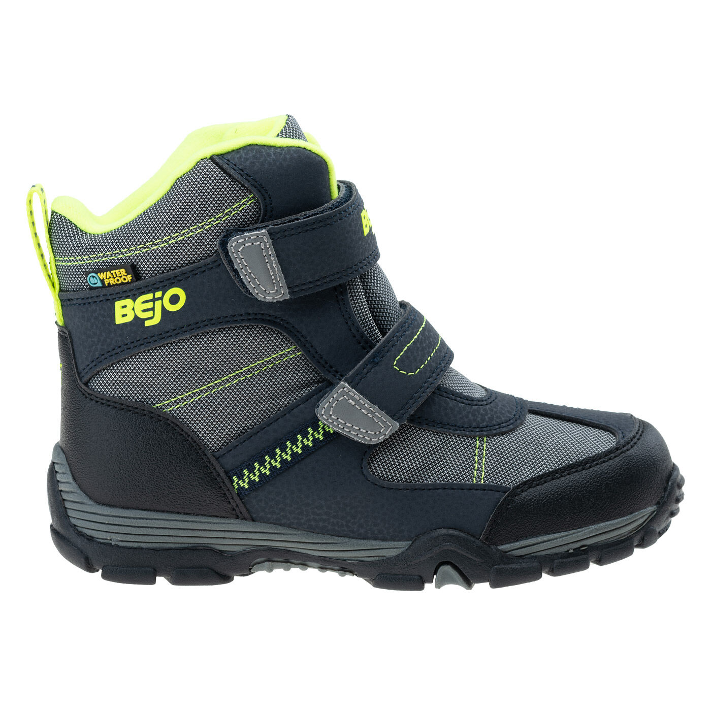 Dziecięce Buty zimowe BEJO BATHURSTI JR 3109-BLK/MID GR/LIME